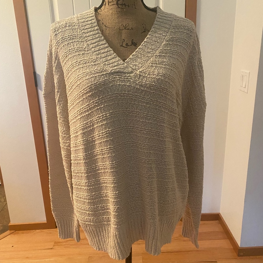 C & C California Light Tan Sweater. Size XL
